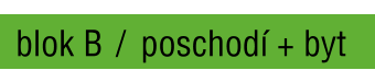 blok B / poschodí + byt