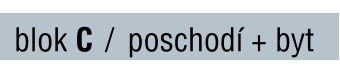 blok C / poschodí + byt
