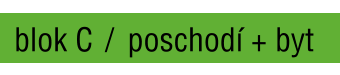 blok C / poschodí + byt