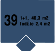 39 1+1, 40,3 m2 lodž.ie 2,4 m2