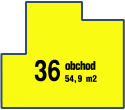 36 obchod 54,9 m2