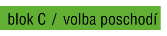 blok C / volba poschodí