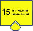15 1+1, 40,8 m2 lodž.ie 2,4 m2