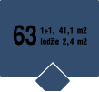 63 1+1, 41,1 m2 lodžie 2,4 m2