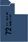 72 1+1, 43,4 m2 lodžie 3 m2