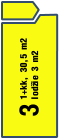 3 1+kk, 30,5 m2 lodžie 3 m2