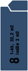 8 1+kk, 32,2 m2 lodžie 3 m2