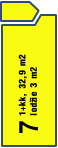 7 1+kk, 32,9 m2 lodžie 3 m2