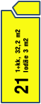21 1+kk, 32,2 m2 lodžie 3 m2