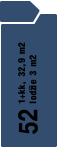 52 1+kk, 32,9 m2 lodžie 3 m2