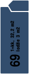 69 1+kk, 32,2 m2 lodžie 3 m2